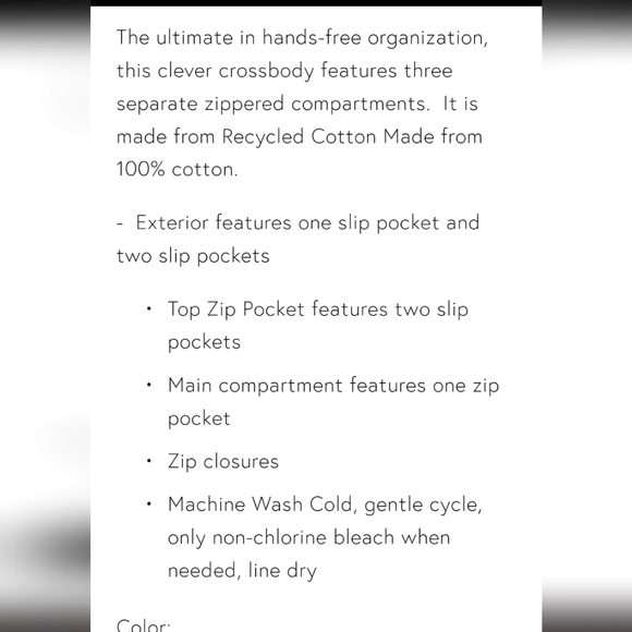 NWOT VERA BRADLEY TRIPLE ZIP HIPSTER CROSSBODY BAG MARRAKESH PATTERN - Picture 5 of 12